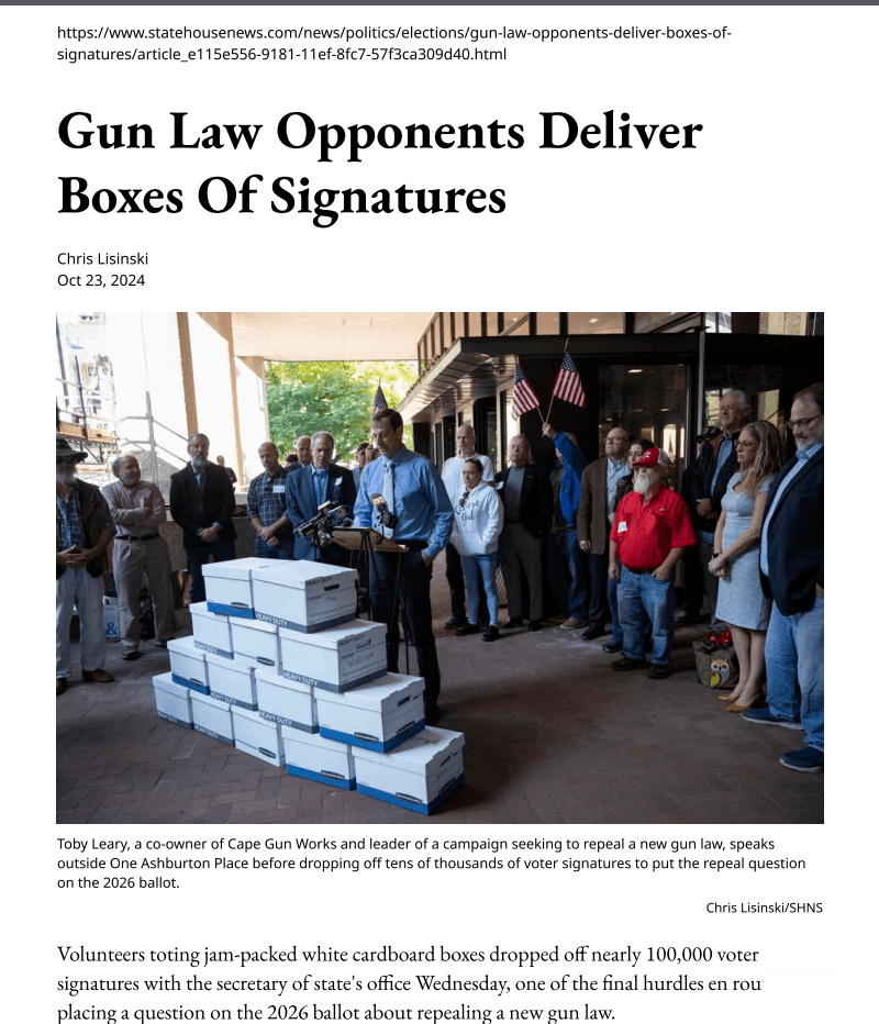 The Civil Rights Coalition Submits Over 95,000 Certified Signatures!