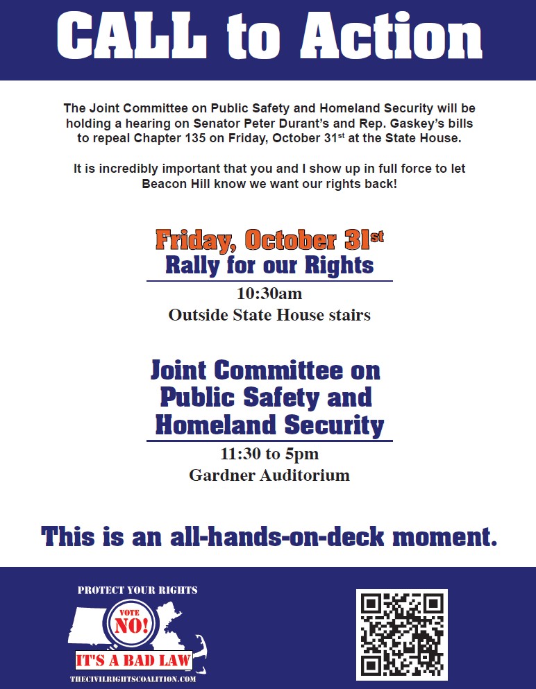 Oct 31st, Rally and Legislation Hearings